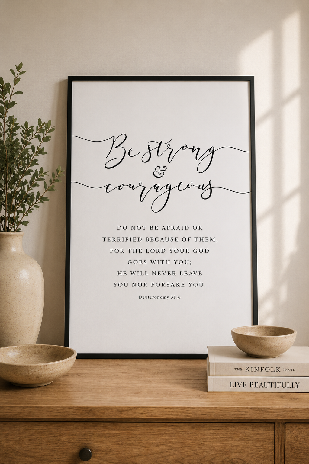 Strong & Courageous (Deuteronomy 31:6)