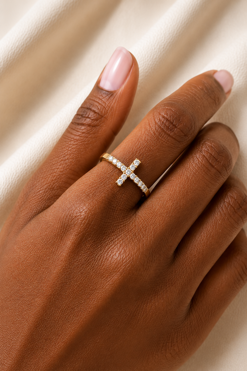 Gold Cross Ring